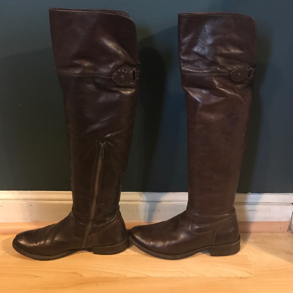 Frye Shirley riding boot size 7.5 brown